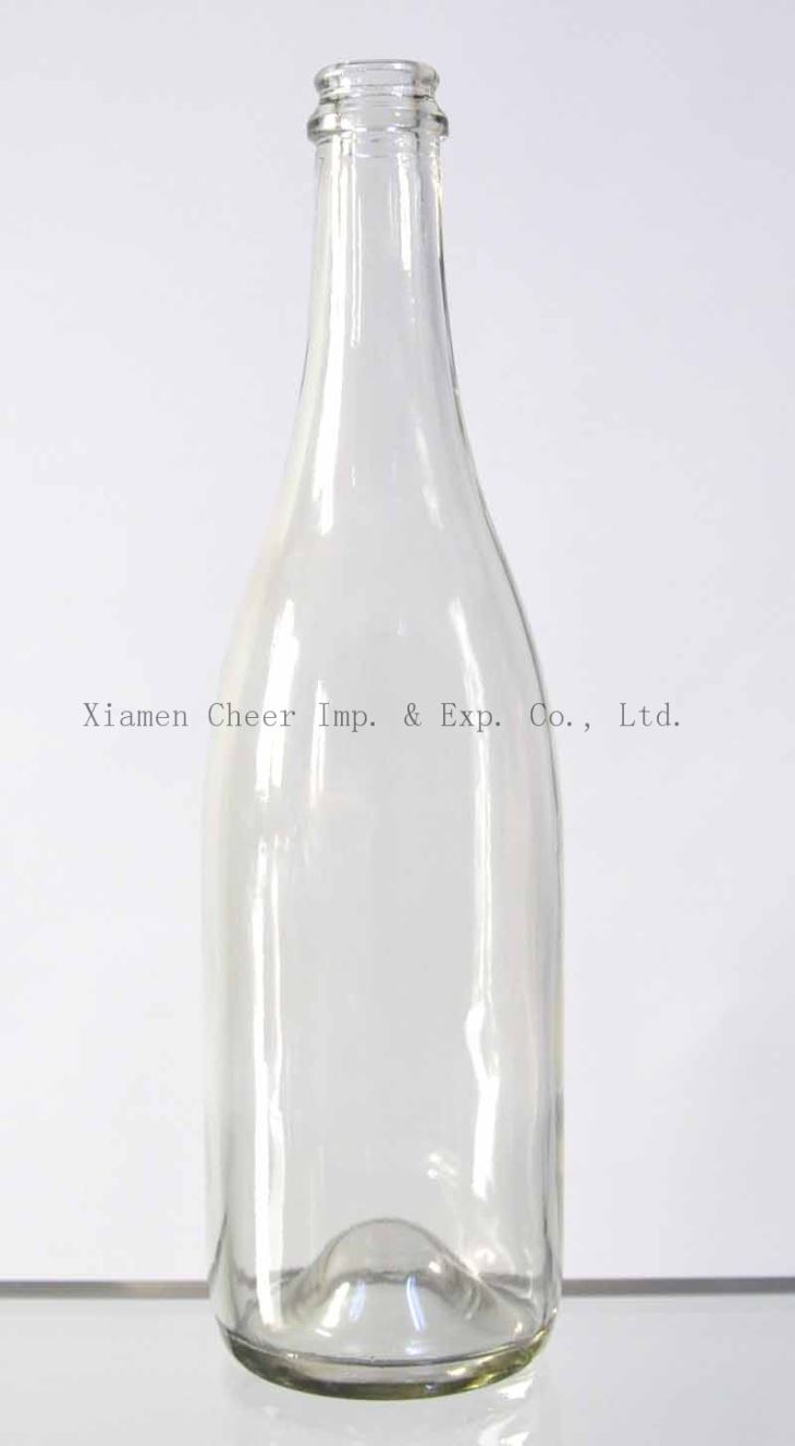 750ml Flint Glass couleur rose bouteilles Champagne blanc bleus (XB750-3003)