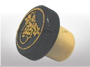 Plastique et synthétique Ccork combiné Stopper(PS008-24) bouteille