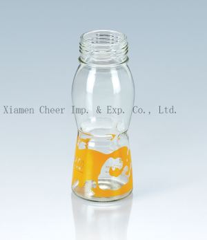 Bouteille de jus de 385ml verre impression Monochrome (YL385-JA00261)