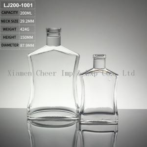 Pas cher 200ml verre bouteille de Vodka LJ200-1001