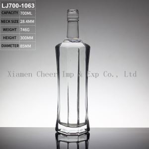 Usine gros verre bouteille d’alcool
